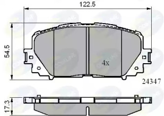 Комплект тормозных колодок COMLINE CBP01767