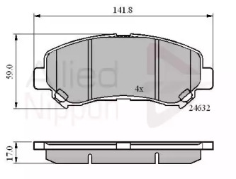 Комплект тормозных колодок COMLINE ADB01577