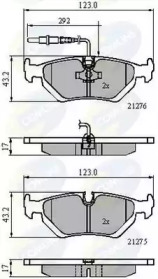 Комплект тормозных колодок COMLINE CBP21002