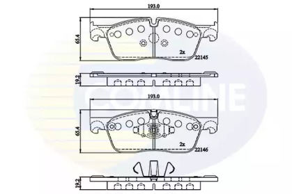 Комплект тормозных колодок COMLINE CBP02253