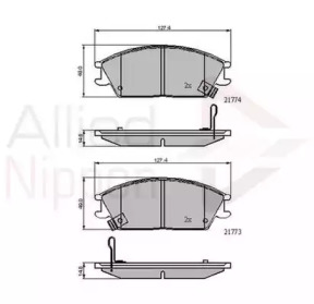 Комплект тормозных колодок COMLINE ADB3922