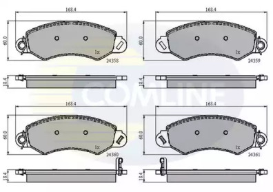 Комплект тормозных колодок COMLINE CBP31544