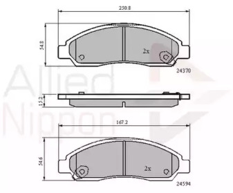 Комплект тормозных колодок COMLINE ADB31573