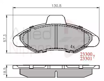 Комплект тормозных колодок COMLINE ADB0393