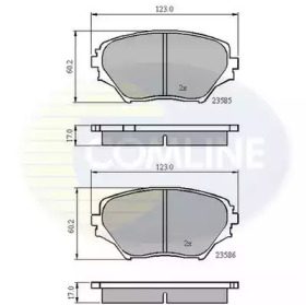 Комплект тормозных колодок COMLINE CBP0944