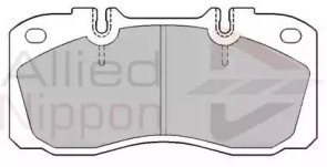 Комплект тормозных колодок, дисковый тормоз COMLINE ACV032KPX