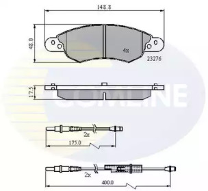 Комплект тормозных колодок COMLINE CBP21119