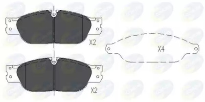 Комплект тормозных колодок COMLINE CBP01103