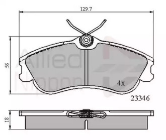 Комплект тормозных колодок COMLINE ADB0892