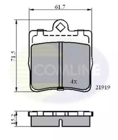 Комплект тормозных колодок COMLINE CBP0454