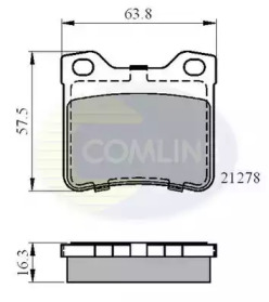 Комплект тормозных колодок COMLINE CBP01060