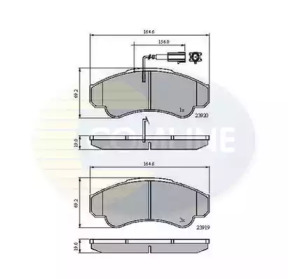 Комплект тормозных колодок COMLINE CBP11041