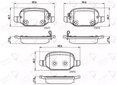 Комплект тормозных колодок COMLINE ADB32139