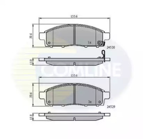 Комплект тормозных колодок COMLINE CBP31584