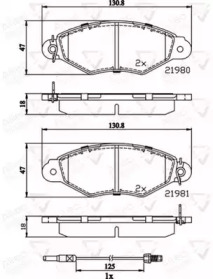 Комплект тормозных колодок COMLINE ADB2485