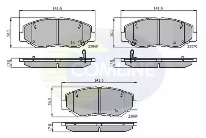 Комплект тормозных колодок COMLINE CBP31194