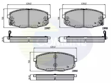 Комплект тормозных колодок COMLINE CBP31798