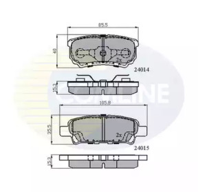 Комплект тормозных колодок COMLINE CBP31290