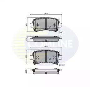 Комплект тормозных колодок COMLINE CBP31795