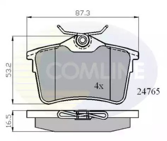 Комплект тормозных колодок COMLINE CBP01797