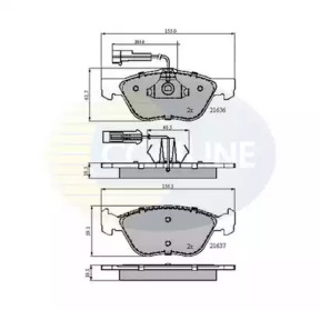 Комплект тормозных колодок COMLINE CBP1897