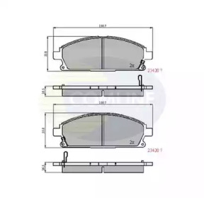 Комплект тормозных колодок COMLINE CBP3591