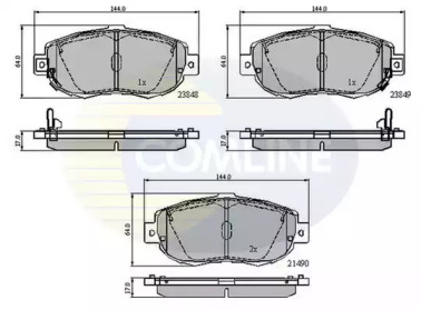 Комплект тормозных колодок COMLINE CBP3789