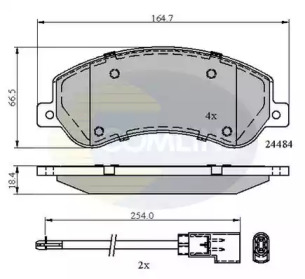 Комплект тормозных колодок COMLINE CBP21512