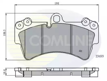 Комплект тормозных колодок COMLINE CBP01315