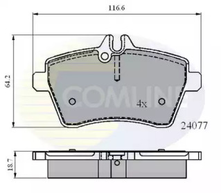 Комплект тормозных колодок COMLINE CBP01592