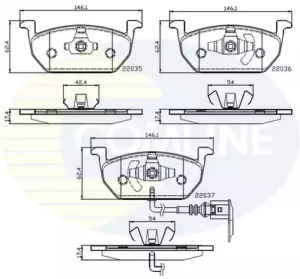 Комплект тормозных колодок COMLINE CBP12224