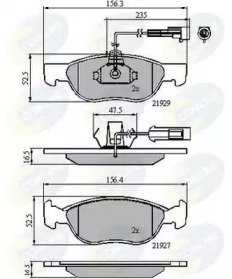 Комплект тормозных колодок COMLINE CBP11016