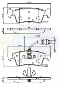 Комплект тормозных колодок COMLINE CBP12244