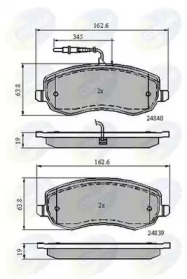 Комплект тормозных колодок COMLINE CBP11678