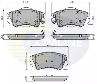 Комплект тормозных колодок COMLINE CBP31680