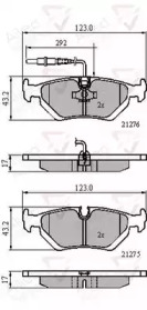 Комплект тормозных колодок COMLINE ADB21002