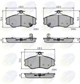 Комплект тормозных колодок COMLINE CBP3225