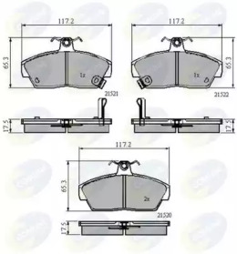 Комплект тормозных колодок COMLINE CBP3262