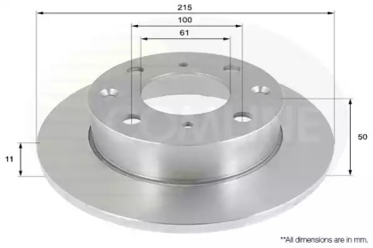 Тормозной диск COMLINE ADC0501