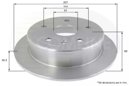 Тормозной диск COMLINE ADC1012