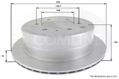 Тормозной диск COMLINE ADC0159V