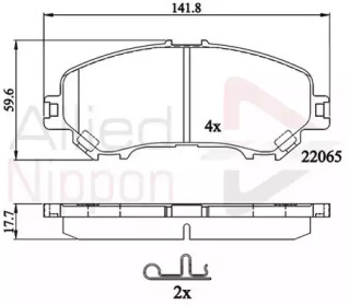 Комплект тормозных колодок COMLINE ADB32278