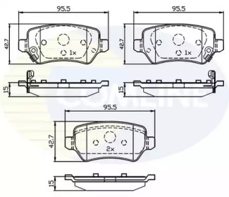 Комплект тормозных колодок COMLINE CBP32239