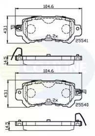 Комплект тормозных колодок COMLINE CBP32241