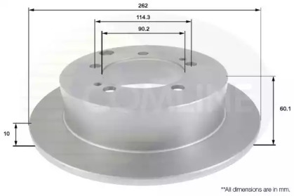 Тормозной диск COMLINE ADC0371