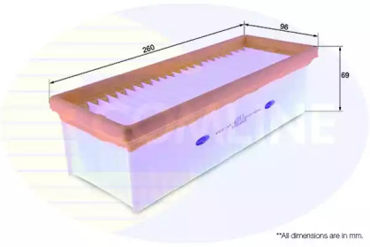 Воздушный фильтр COMLINE EAF901