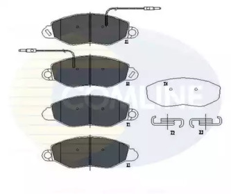 Комплект тормозных колодок COMLINE CBP11107