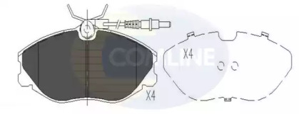 Комплект тормозных колодок COMLINE CBP11129