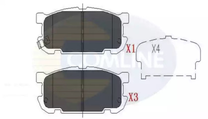 Комплект тормозных колодок COMLINE CBP31207