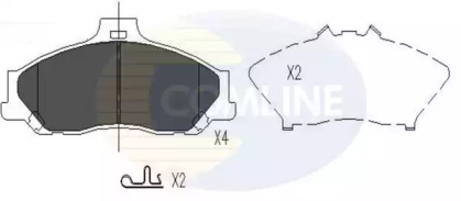 Комплект тормозных колодок COMLINE CBP31245